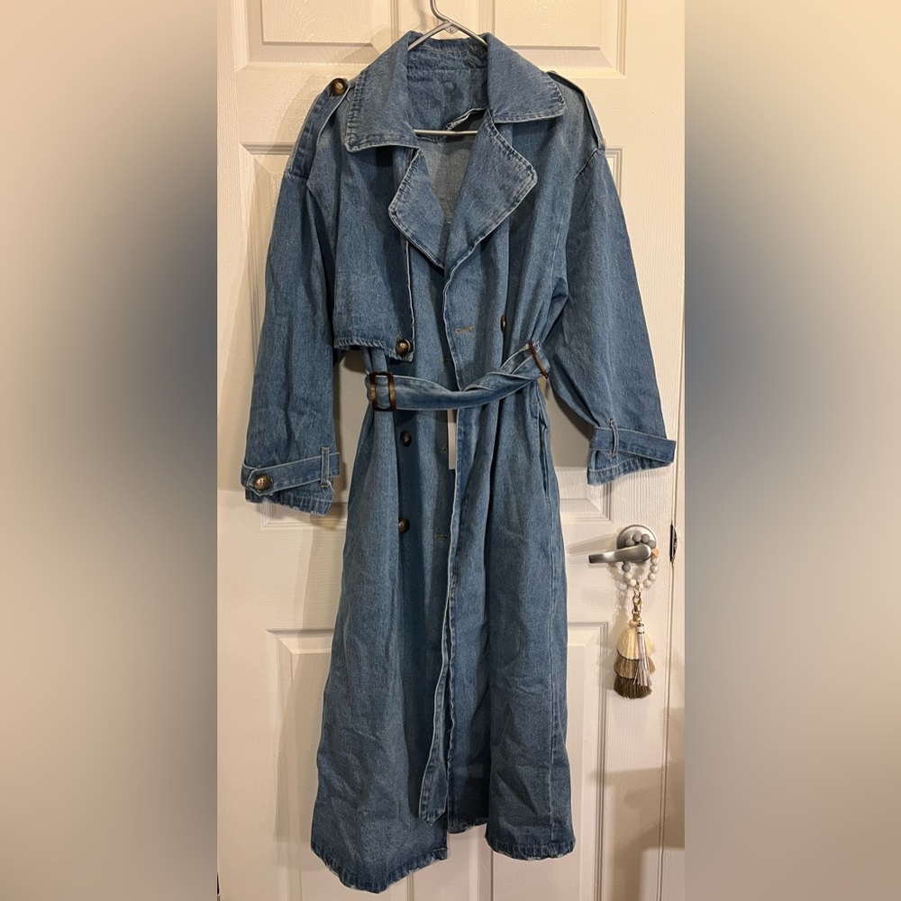 Denim Trench Coat